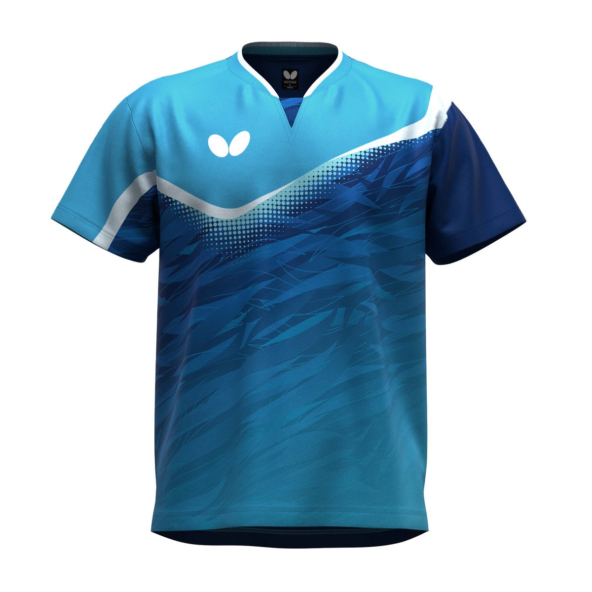 Butterfly Laulie Table Tennis Shirt - Sky-Blue - Front